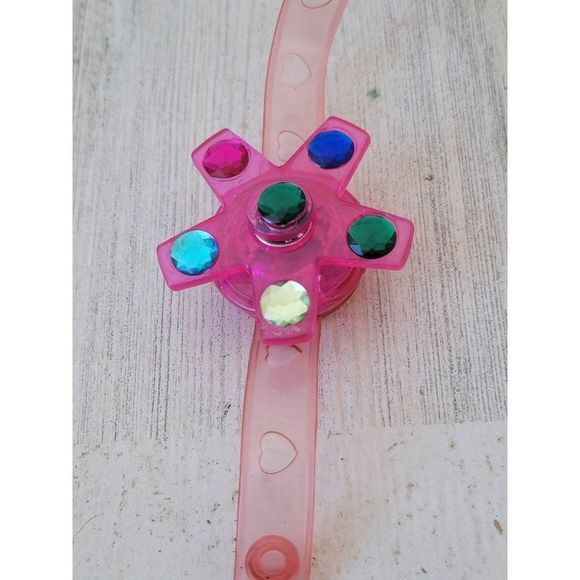 Pink bedazzled fidget spin watch toy accessory - Picture 2 of 6
